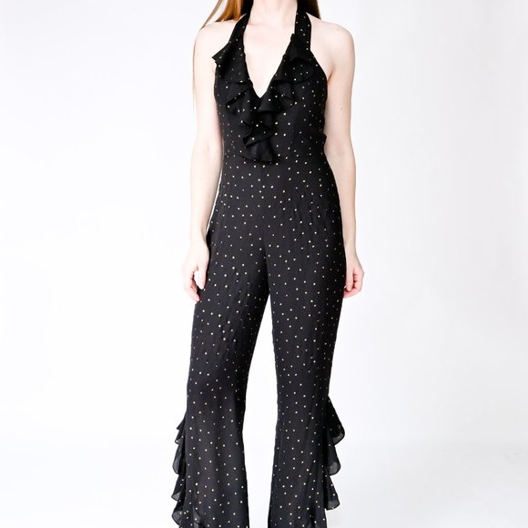 AMANDA UPRICHARD Moonlight Jumpsuit Gold Star - Picture 6 of 6